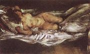 Lovis Corinth Reclining Nude painting